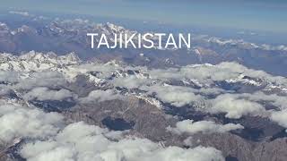 FLYING FROM DUSHANBE, TAJIKISTAN TO TASHKENT, UZBEKISTAN.