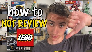 How to NOT Review LEGO [10 Ways, I've Learned A Lot] | Milestone 3