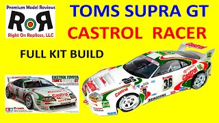 Tom's Castrol Toyota Supra GT 1-24 Scale Tamiya 24163 -Full Build and Review