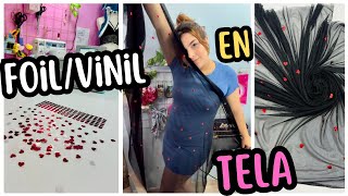 ¿Cómo estampar tela? ¿Cómo poner vinil textil FOIL en tela?