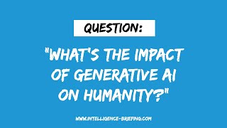 What's The Impact Of Generative AI On Humanity? (Guest: Daniel Faggella)