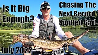 Indiana Kayak Fishing: Chasing Record Spotted Gar Pt 4 7/22/22