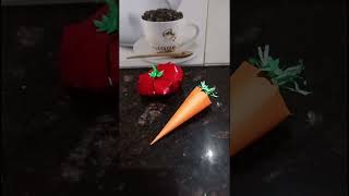 How to make Origami 3d vegetables craft