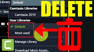 How to Delete Camtasia Library