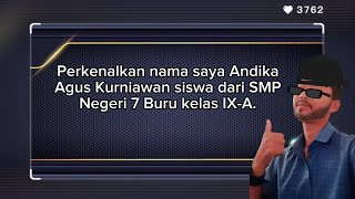 Membacakan Cerita Pendek (Cerpen) "BAIK LUAR DALAM" (ANDIKA AGUS KURNIAWAN) SMP Negeri 7 Buru