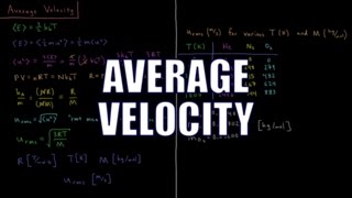 Chemical Kinetics 1.2 - Average Velocity