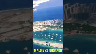 Maldives to Riyadh Flight Journey✈️|Flying above Maldives| #maldives #maldivestrip #flying #flight