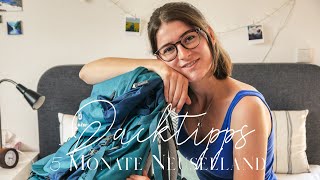 Packtipps für Backpacking in Neuseeland