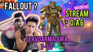 Jugando con la Servoarmadura T-60 de Fallout en Fortnite Stream Día 6