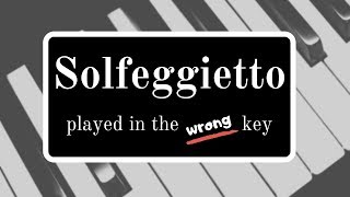 Solfeggietto (Solfeggio in C minor) by C. P. E. Bach... played in the wrong key