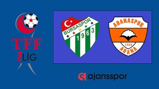 Bursaspor - Adana Demirspor maçı ne zaman, saat kaçta, hangi kanalda?