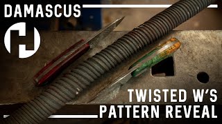 Twisted W's Damascus Pattern Reveal