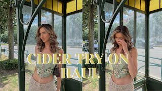 CIDER CLOTHING SUMMER HAUL & REVIEW