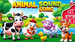 "✨ Kids' Fun Animal Sounds Song 🎵 | Sing Along Kids' Nursery Rhymes! 🦁🐶🐱"