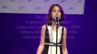 Ottawa Idol 2015 Caroline Woo singing Adeles "just like a movie"