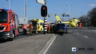 Ernstig verkeersongeval op Balkenweg in Assen; twee jonge kinderen ernstig gewond