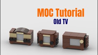 How to build Old TV - Tutorial Lego MOC