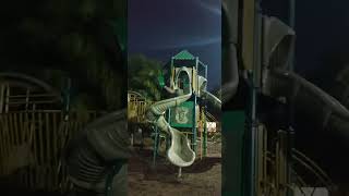 Park Adventure at Night! #fun #park #kids #shorts #slide