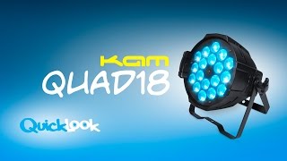 Kam Quad18 - Quick Look at the professional 18 x 8w RGBW quad colour par can