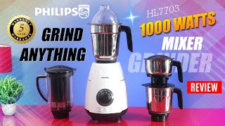 Best Heavy duty 1000 watt mixer grinder PHILIPS HL7703 Review | Best Mixer Grinder In India 2024