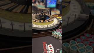 This is the craziest roulette wheel I’ve ever seen! #casino #gamble #gambling #lasvegas #roulette