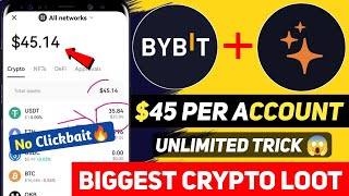 45$ Instant Withdraw In Bybit 🥰 Bybit New Loot 😍 Glim Network Update