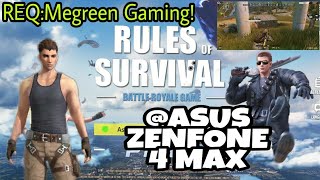 RULES OF SURVIVAL (Gameplay)  ON ASUS ZENFONE 4 MAX