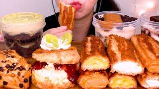 ASMR🍪스콘 크로칸슈 떠먹는스콘 디저트 먹방 Scone Croquant Chou Dessert Mukbang