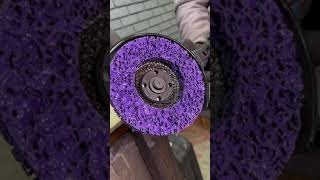 Testing a synthetic fiber circle \ Тестируем круг фибровый синтетический