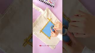 الرسم على الحقيبة | paint on tote bag