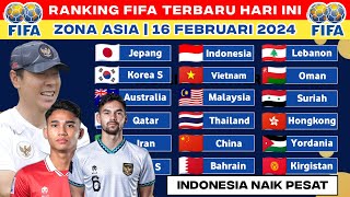 NAIK PESAT🔥 Ranking FIFA Timnas Indonesia Terbaru Setelah Piala Asia | 16 Februari 2024