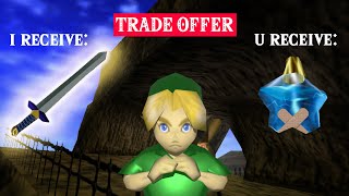 We traded Eye Drops for THE ULTIMATE WEAPON [Zelda: Ocarina of Time]