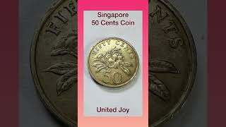 Singapore 50 Cents Coin | Singapore Currency || United Joy