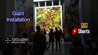 Giant installation with over 200 MIL images processed by Ai controlled quantum computers