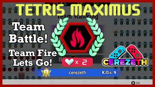 Tetris 99 Team Battle Update! Let's Go Team Fire! 🔥🔥🔥 :D