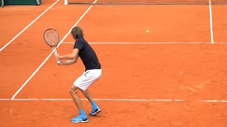 ALEXANDER ZVEREV  BACKHAND SLOW MOTION