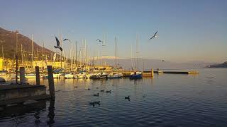 Salò al tramonto, lago di Garda