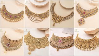 Bridal Necklace Set Designs 2024 | New Pakistani Bridal Jewellry Design | Gold Necklace Design