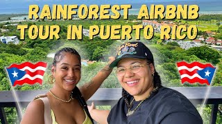 Steph and Nova give a Tour of their Airbnb in the Rainforest of Puerto Rico and the View is Amazing