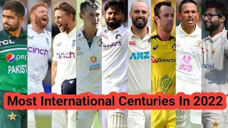 Most International Centuries In 2022 🏏 Top 10 Batsman 🔥 #shorts #babarazam #rishabhpant