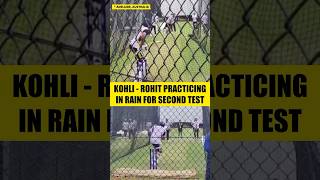 Virat Kohli and Rohit Sharma Batting in Nets despite Rain. #shorts #youtubeshorts #indvsaus