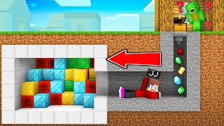 How JJ Trolled Mikey with SECRET Base in Minecraft? - Maizen