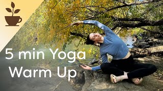 5 min Seated Yoga | Warm up for Back and Neck