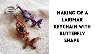 Making of an Amethyst Keychain with Butterfly Shape.