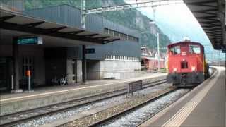 Bahnverkehr in Erstfeld am 11.07.12 - Teil 2/2 "Historic"