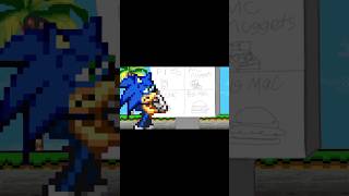 Sonic goes to McDonald’s (Sprite animation)