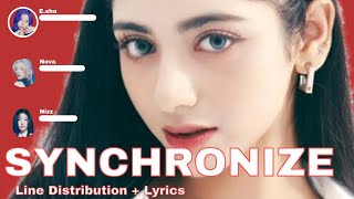 X:in - SYNCHRONIZE Line Distribution + Lyrics