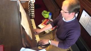 Graham test drives the newly restored church organ!