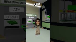 Böyle bir banka olmaz olsun #roblox #shorts #brookhaven #robloxedit