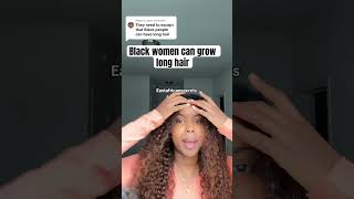 Black women can grow long hair #blackwomen #naturalhair #hairgrowth